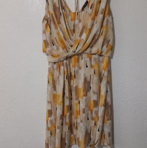 Yellow geometric dress